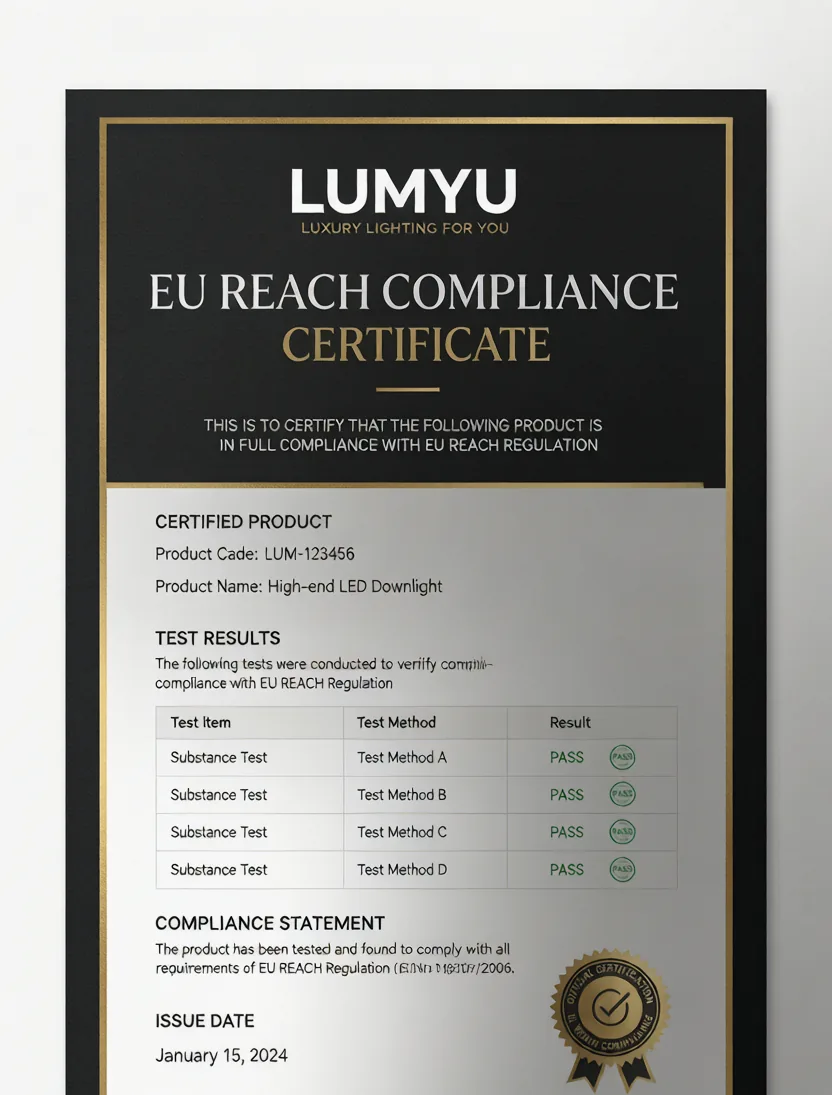 EU REACH Certificate