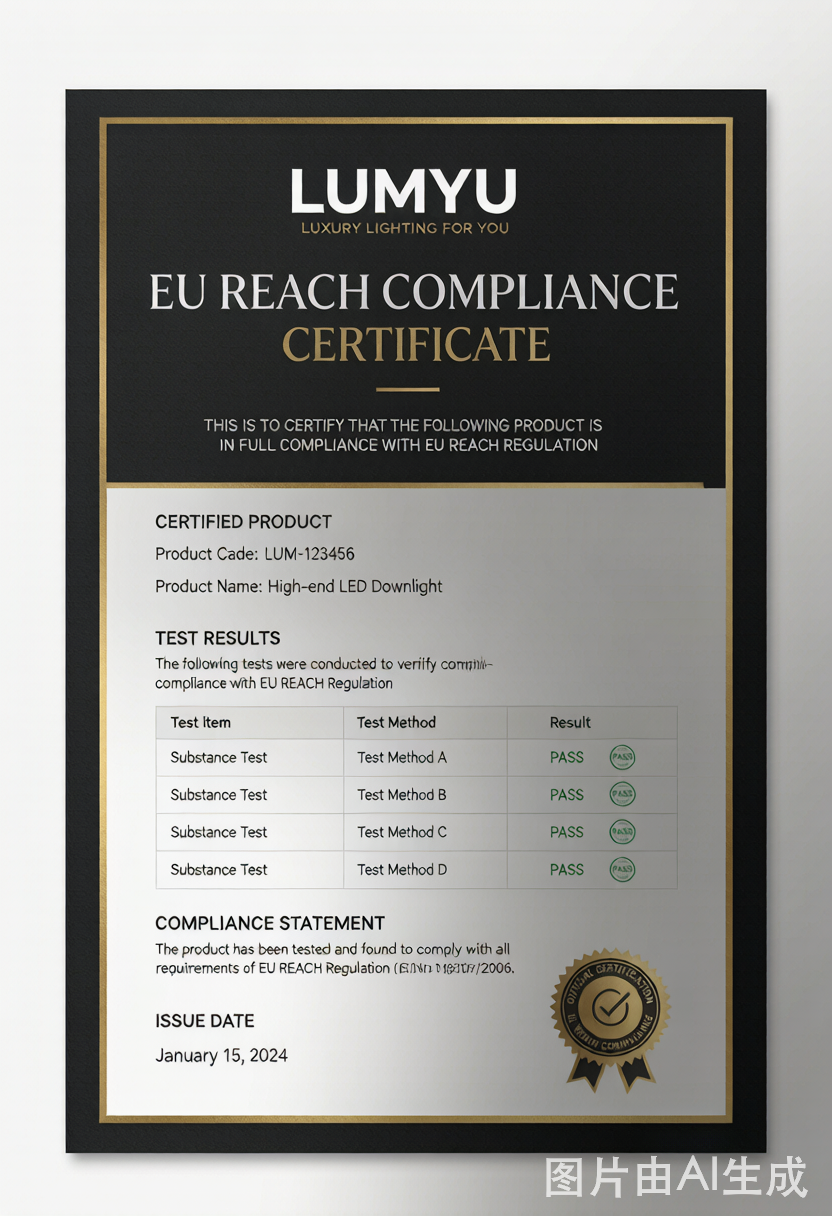 EU REACH Certificate