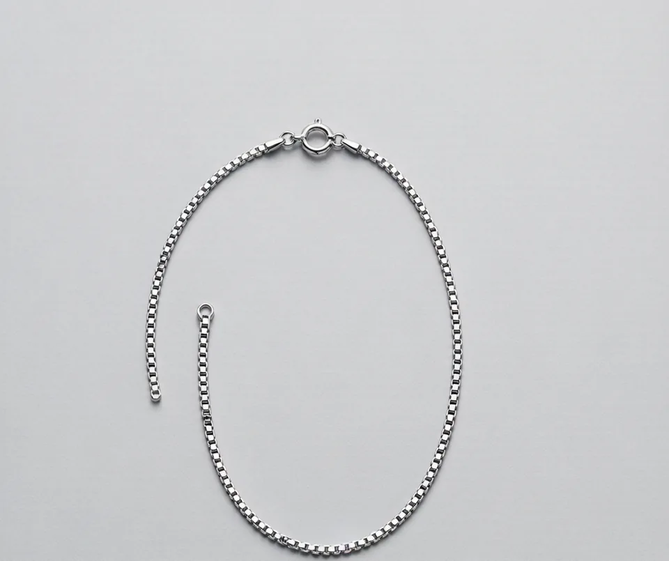 Box chain necklace in 316L stainless steel — Chains